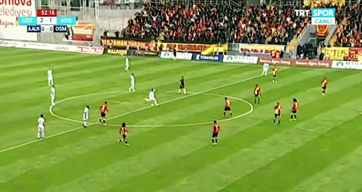 Adana Demirsporlu Thiago, Göztepe'ye Santradan Gol Attı