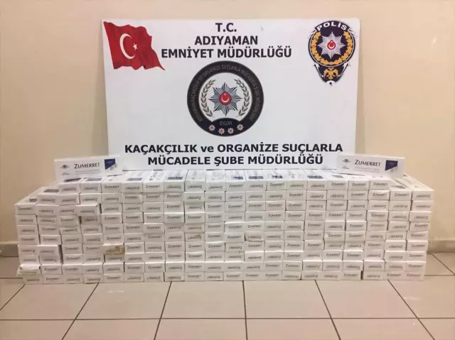 Adıyaman'da Kaçak Sigara Operasyonu