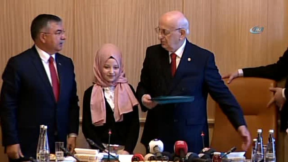 TBMM Başkanı İsmail Kahraman Çocukları Kabul Etti