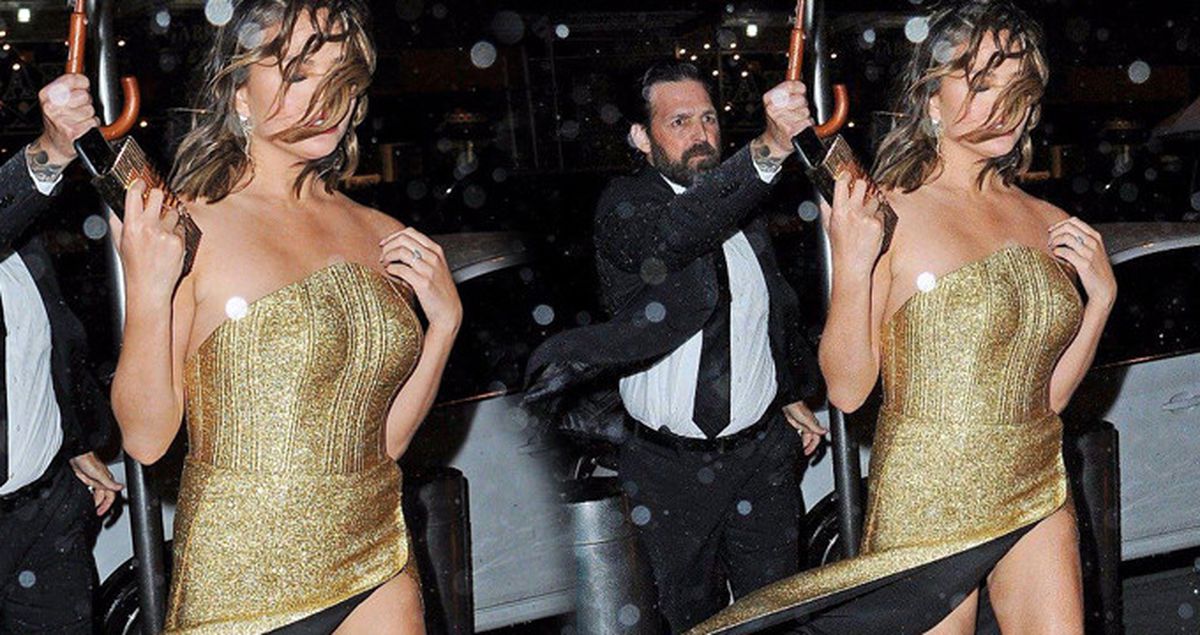 Ünlü Model Chrissy Teigen, Rüzgarın Azizliğine Uğrayıp Frikik Verdi