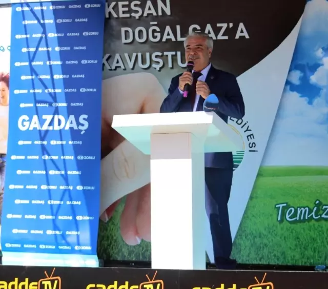 Gazdaş, Doğal Gaz Yakma Töreni ile Keşan İlçesine Doğal Gaz Sunmaya Başladı