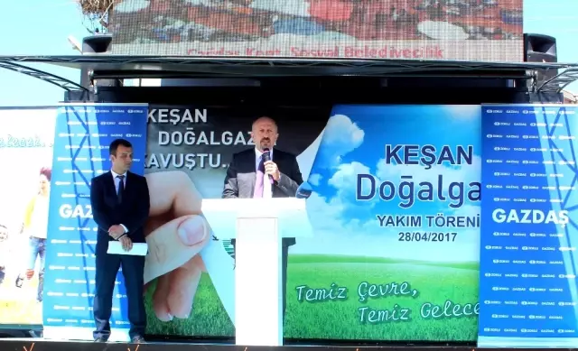 Gazdaş, Doğal Gaz Yakma Töreni ile Keşan İlçesine Doğal Gaz Sunmaya Başladı
