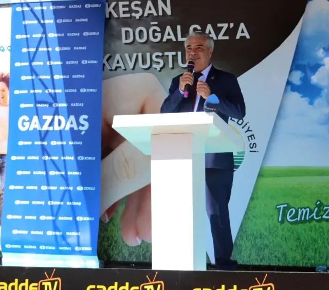 Gazdaş, Doğal Gaz Yakma Töreni ile Keşan İlçesine Doğal Gaz Sunmaya Başladı