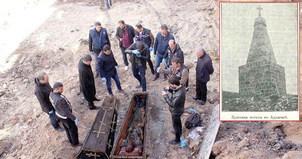 Ardahan'daki Toplu Rus Askeri Mezarının Fotoğrafı Ortaya Çıktı