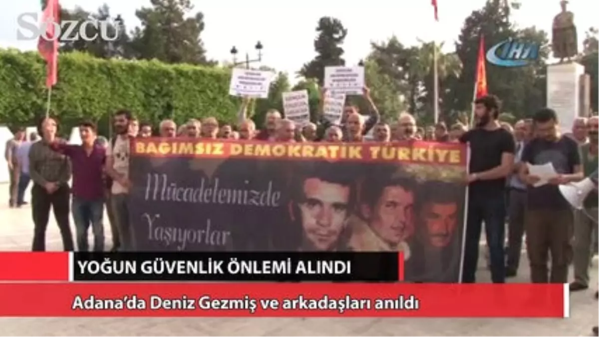 Adana'da Deniz Gezmiş ve Arkadaşları Anıldı