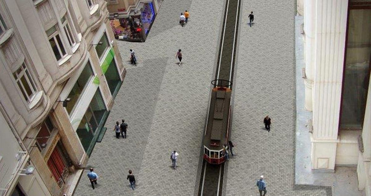 İstiklal Caddesi Projesinin Fotoğrafları Yayınlandı! Cadde Bitince Böyle Olacak