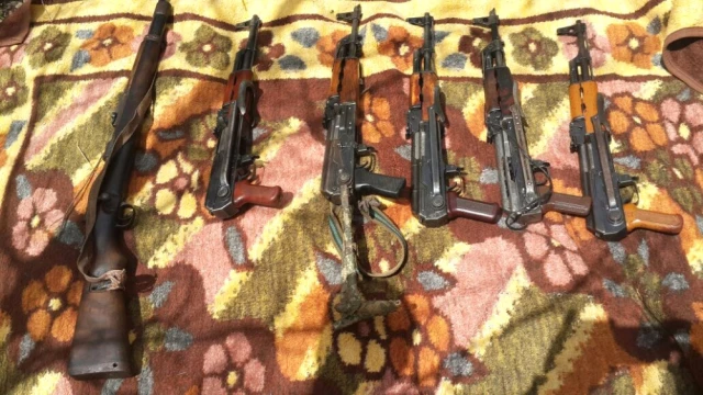 PKK'ya Ait 3 Sığınak Içerisinde Silah ve Mühimmat Ele Geçirildi