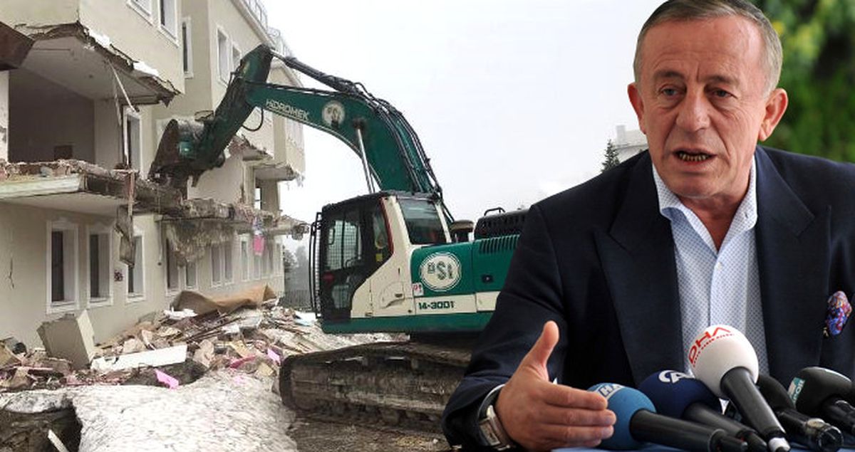 Ali Ağaoğlu'nun Kızına Düğün Yaptığı Otelin Kaçak Bölümleri Yıkılıyor