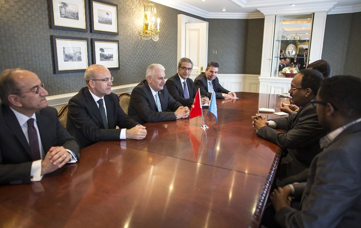 Başbakan Yıldırım, Somali Cumhurbaşkanı Fermacu ile Görüştü