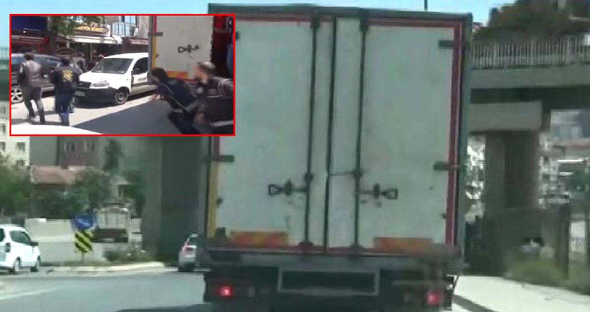 Polisler Bir Anda Kamyon Kasasından Çıkıp Baskın Gerçekleştirdi