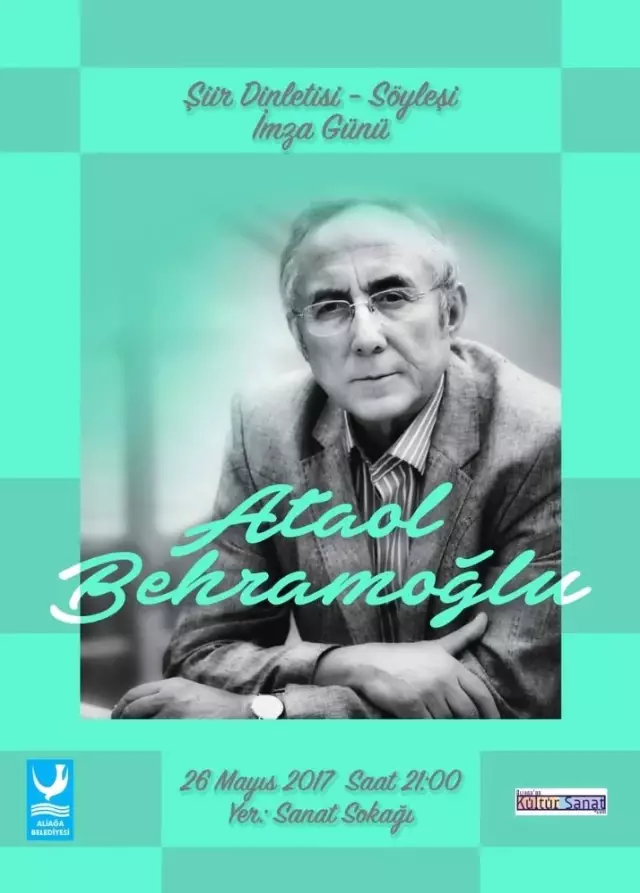 Ünlü Şair Ataol Behramoğlu Aliağa'ya Geliyor