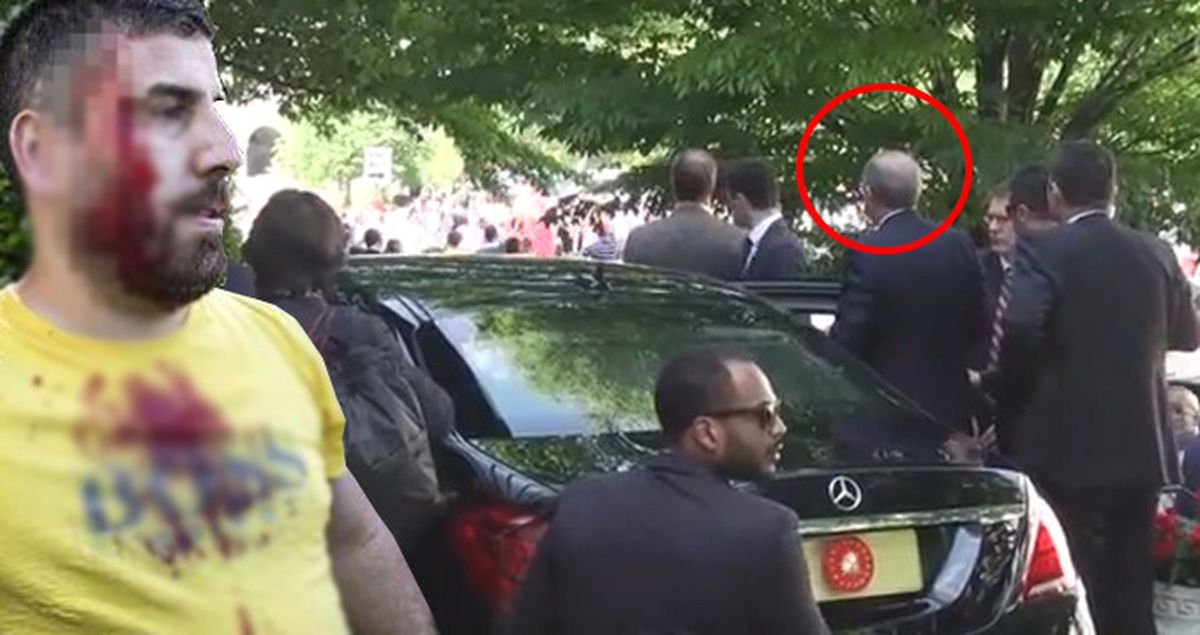 ABD Polisi PKK Yandaşlarına Müdahale Etmedi, Devreye Erdoğan'ın Korumaları Girdi