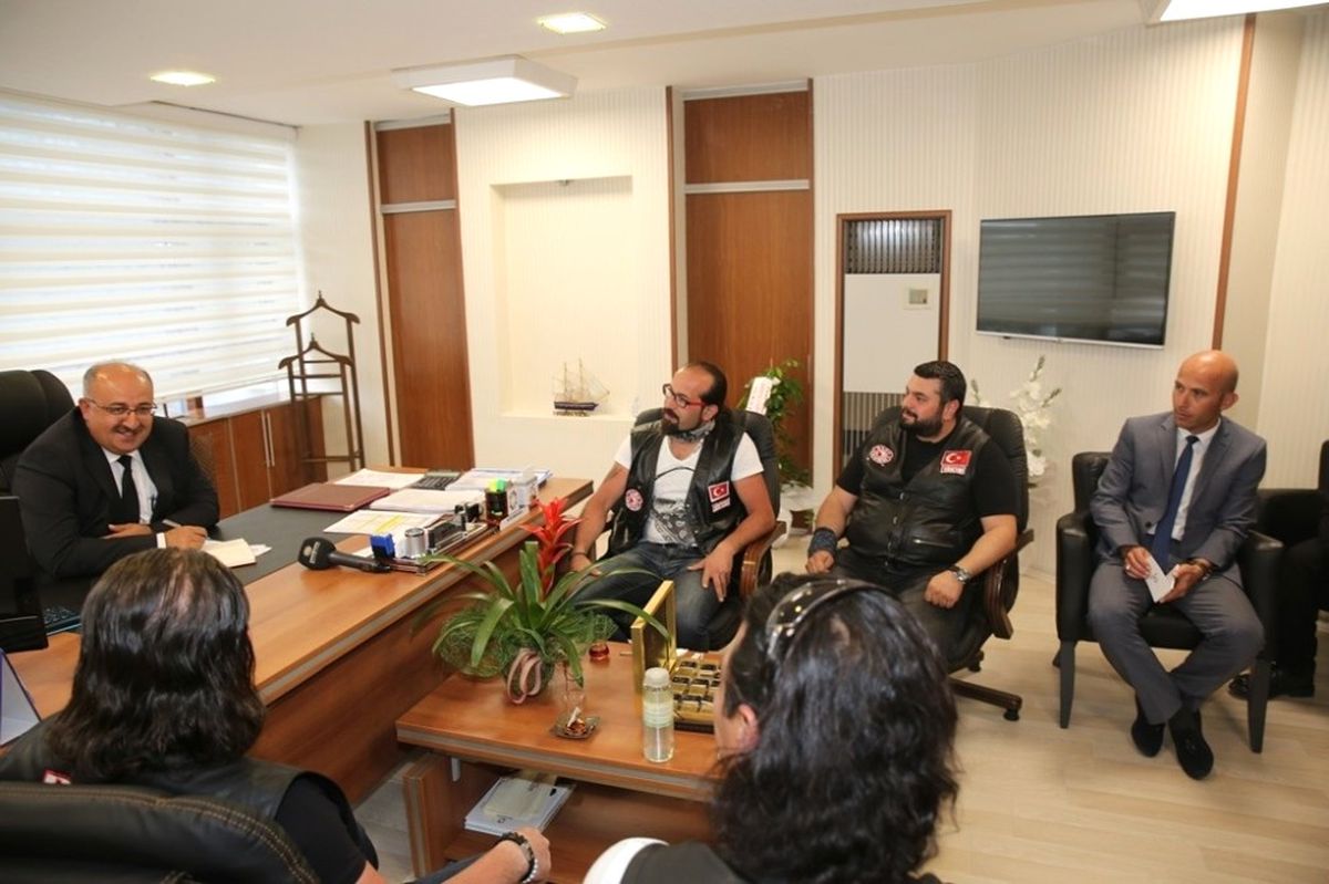 Motosiklet Kulübü Üyelerinden Kocasinan'a Ziyaret