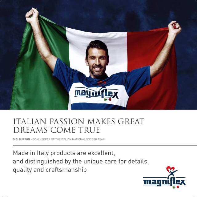 Dünyaca ünlü İtalyan kaleci, yatak markasının yeni reklam yüzü oldu