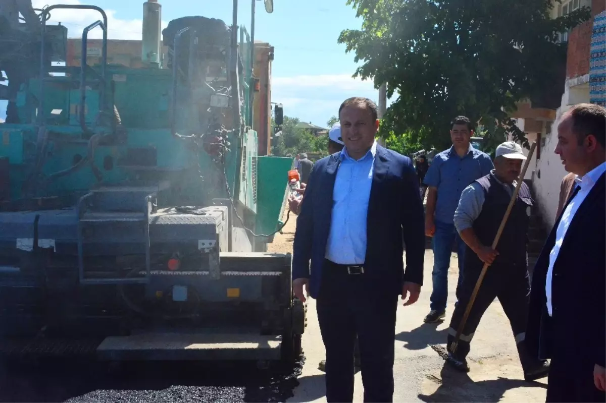 Erbaa'da Sıcak Asfalt Çalışması