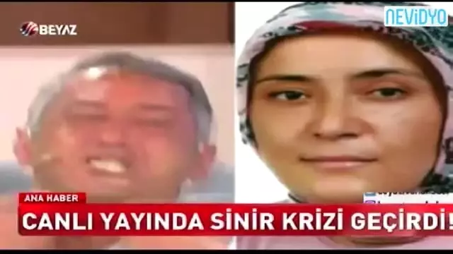 Eşini İkna Edemedi, Canlı Yayında Sinir Krizi Geçirdi!