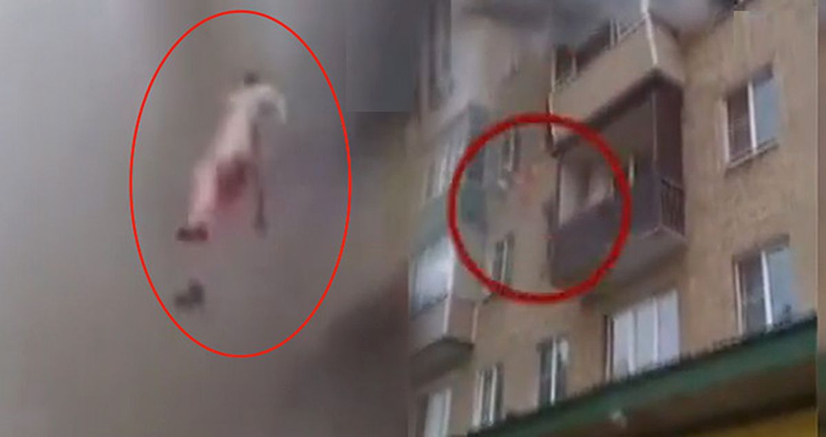 Kaldığı Apartmanda Yangın Çıkan Anne Bebeğiyle 5'inci Kattan Atlayıp Kurtuldu