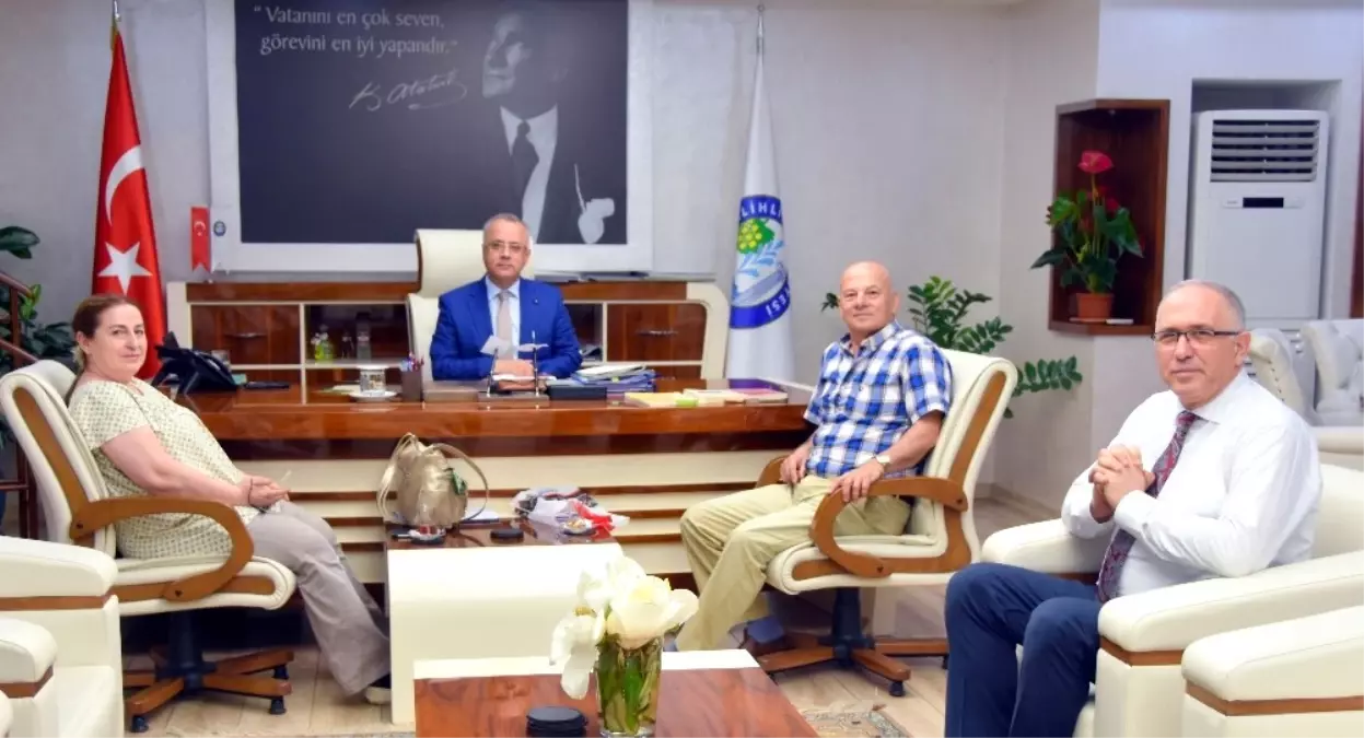 Başkan Kayda, Akyüz ve Balaban'ı Ağırladı