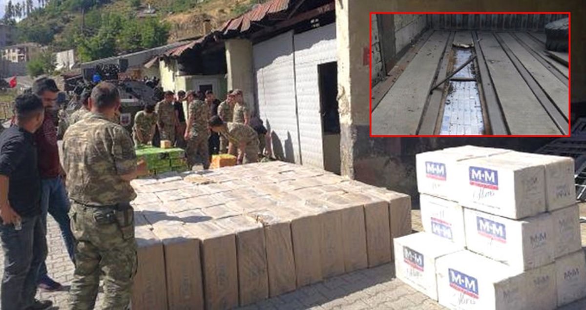 Hakkari Şemdinli'de 36 Bin Paket Kaçak Sigara Ele Geçirildi