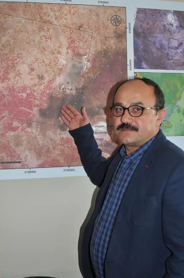 Karapınar'da 293 Obruklu Harita Karapınar'da 293 Obruklu Harita