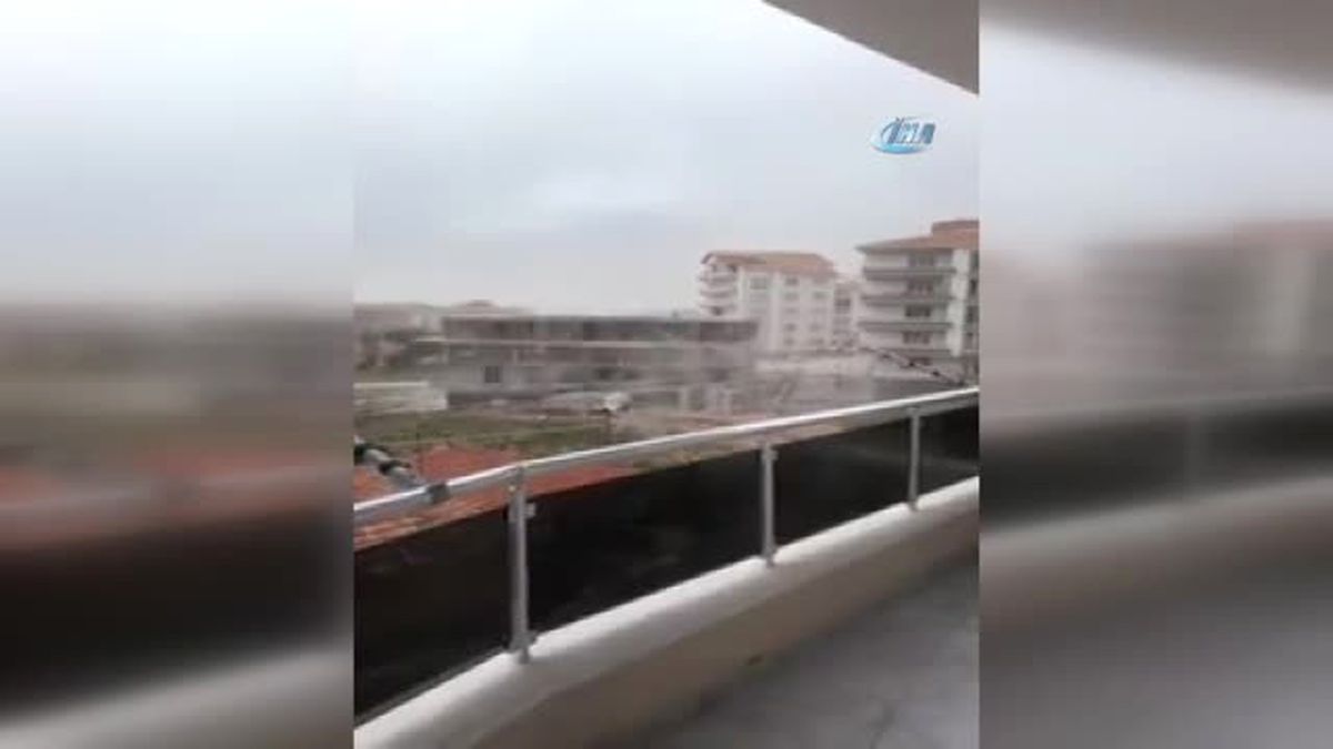 Şiddetli Rüzgar Ağaçları Yerinden Söktü