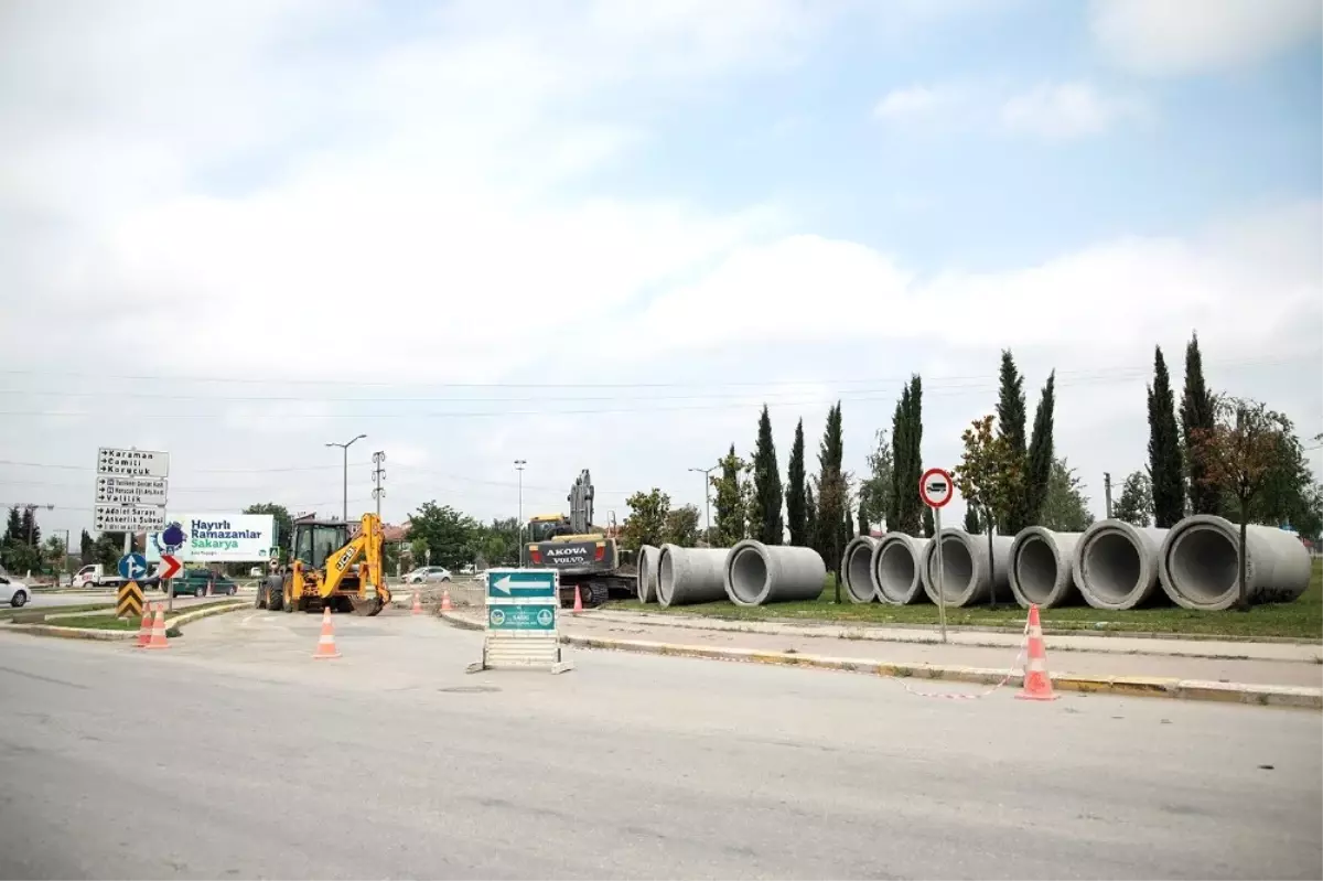 Yazlık Kavşağında Altyapı Çalışmaları Sürüyor
