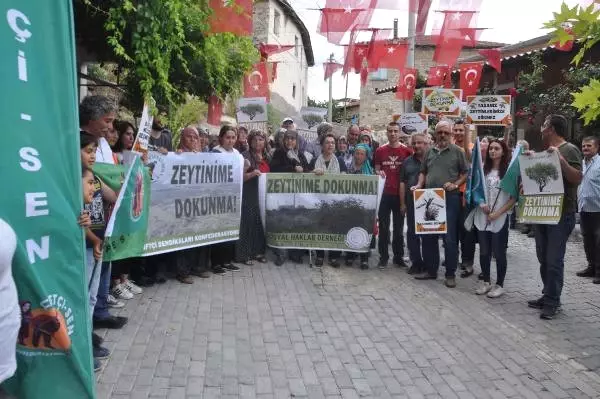 Yırca'da Üreticilerin 'Zeytinime Dokunma' Protestosu Yırca'da Üreticilerin 'Zeytinime Dokunma' Protestosu
