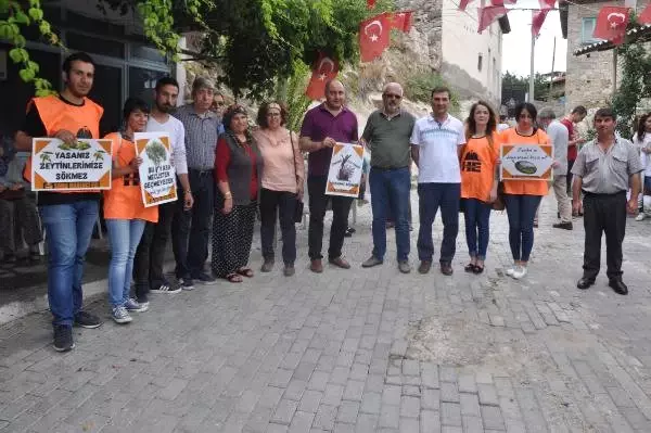 Yırca'da Üreticilerin 'Zeytinime Dokunma' Protestosu Yırca'da Üreticilerin 'Zeytinime Dokunma' Protestosu