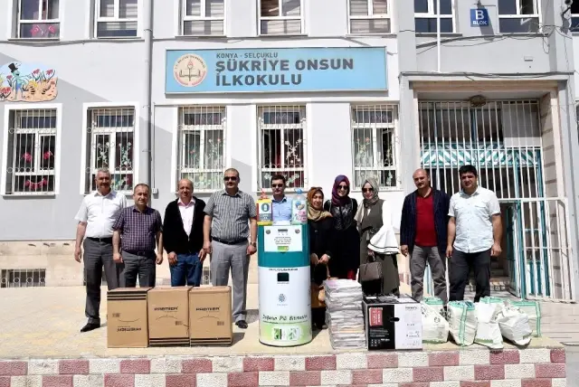 Konya'da Okullarda 11 Ton Atık Pil Toplandı Konya'da Okullarda 11 Ton Atık Pil Toplandı