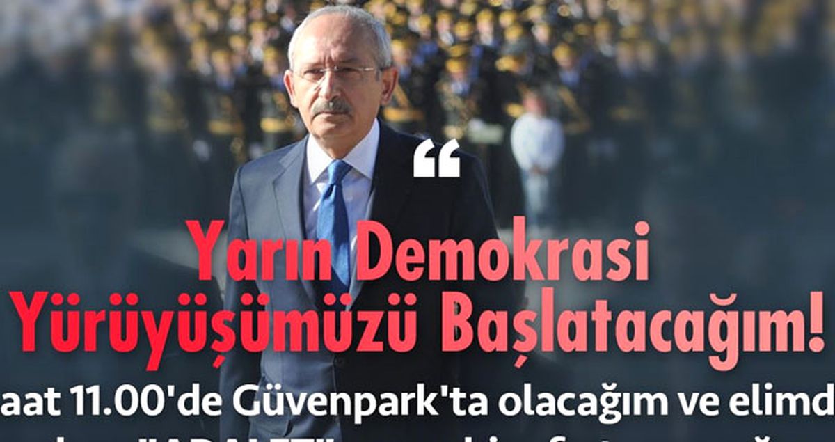Kılıçdaroğlu'nun Ankara'dan İstanbul'a Yapacağı Yürüyüş İçin Hazırlanan Afiş Tepki Çekti