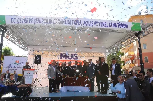 Muş'ta Temel Atma ve Açılış Töreni Muş'ta Temel Atma ve Açılış Töreni