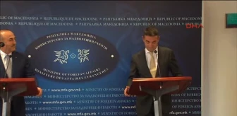 Çavuşoğlu, Makedonya'da Cumhurbaşkanı Ivanov Ile Görüştü