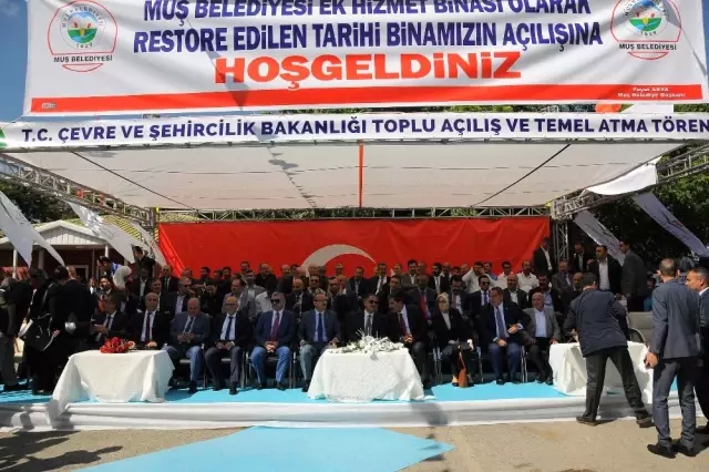 Muş'ta Temel Atma ve Açılış Töreni Muş'ta Temel Atma ve Açılış Töreni
