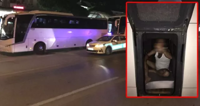 Alanya'da Şoförleri Bagajda Yarı Çıplak Uyuyan Tur Otobüslerine Gece Yarısı Baskını!