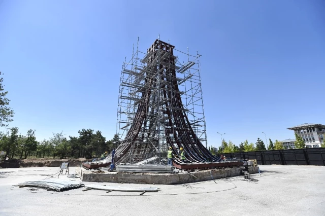 15 Temmuz Şehitler Anıtı'nın Yapım Çalışmaları Sürüyor