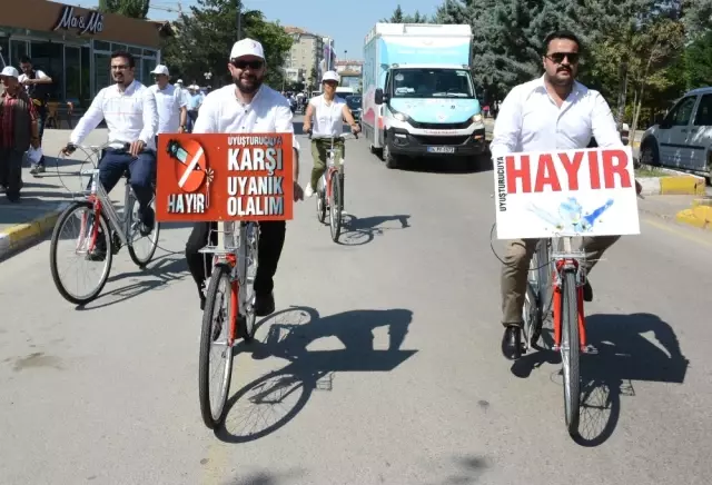 Uyuşturucuyla Mücadele İçin Pedal Çevirdiler Uyuşturucuyla Mücadele İçin Pedal Çevirdiler