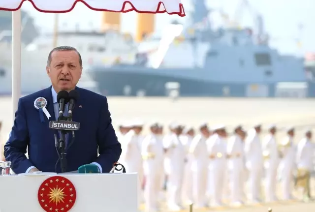 Kınalıada Korveti Cumhurbaşkanı Erdoğan'ın Katıldığı Törenle Denize İndirildi