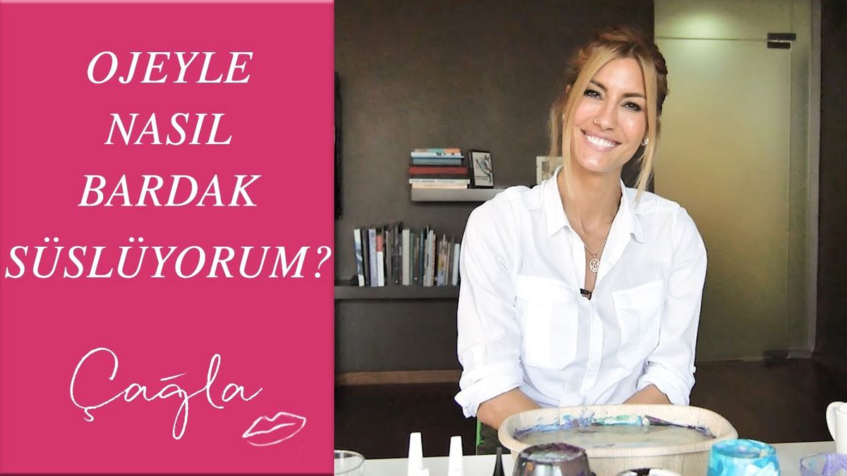 Çağla Şikel'den Mutfağınızı Renklendirecek Ojeyle Bardak Süsleme Sanatı
