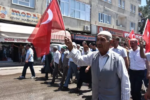 Kahta'da Teröre Tepki Yürüyüşü