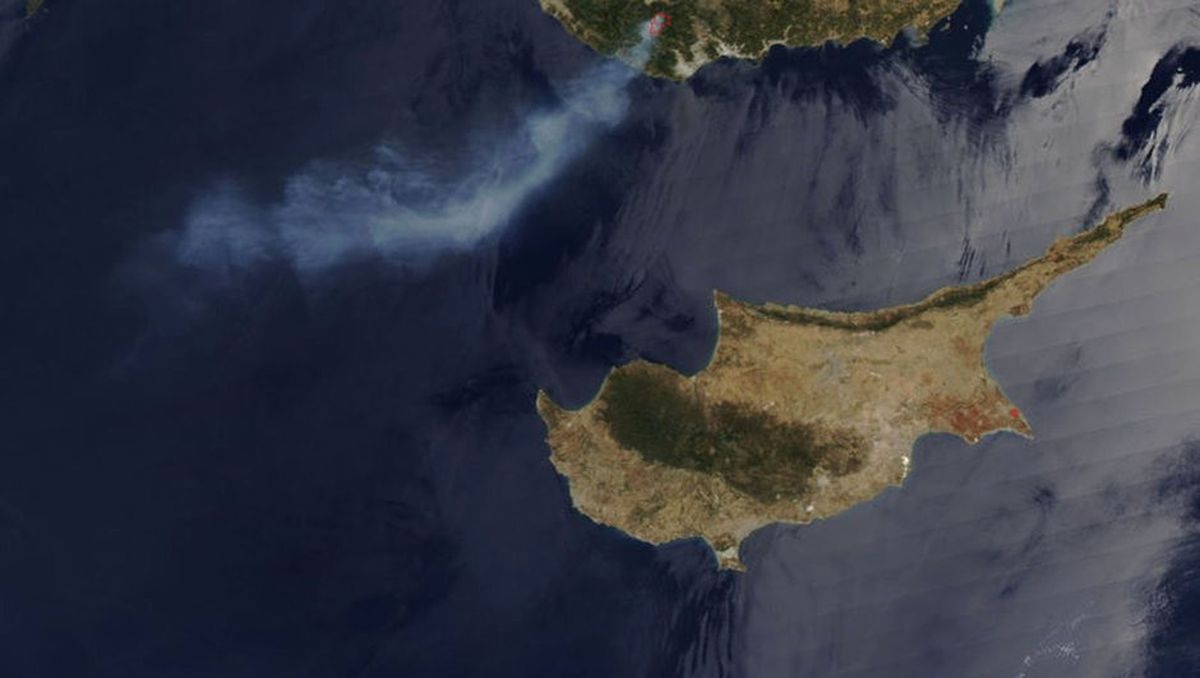 Mersin'deki Orman Yangını Nasa'dan Görütülendi
