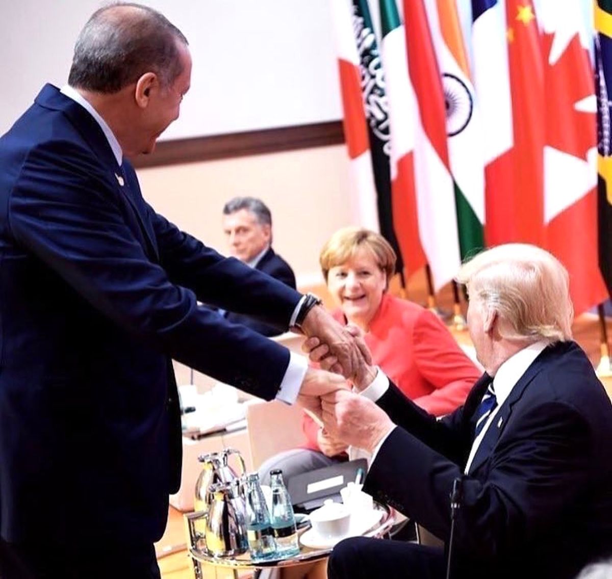 Merkel, Erdoğan ve Trump'ın Samimi Pozuna Böyle Baktı