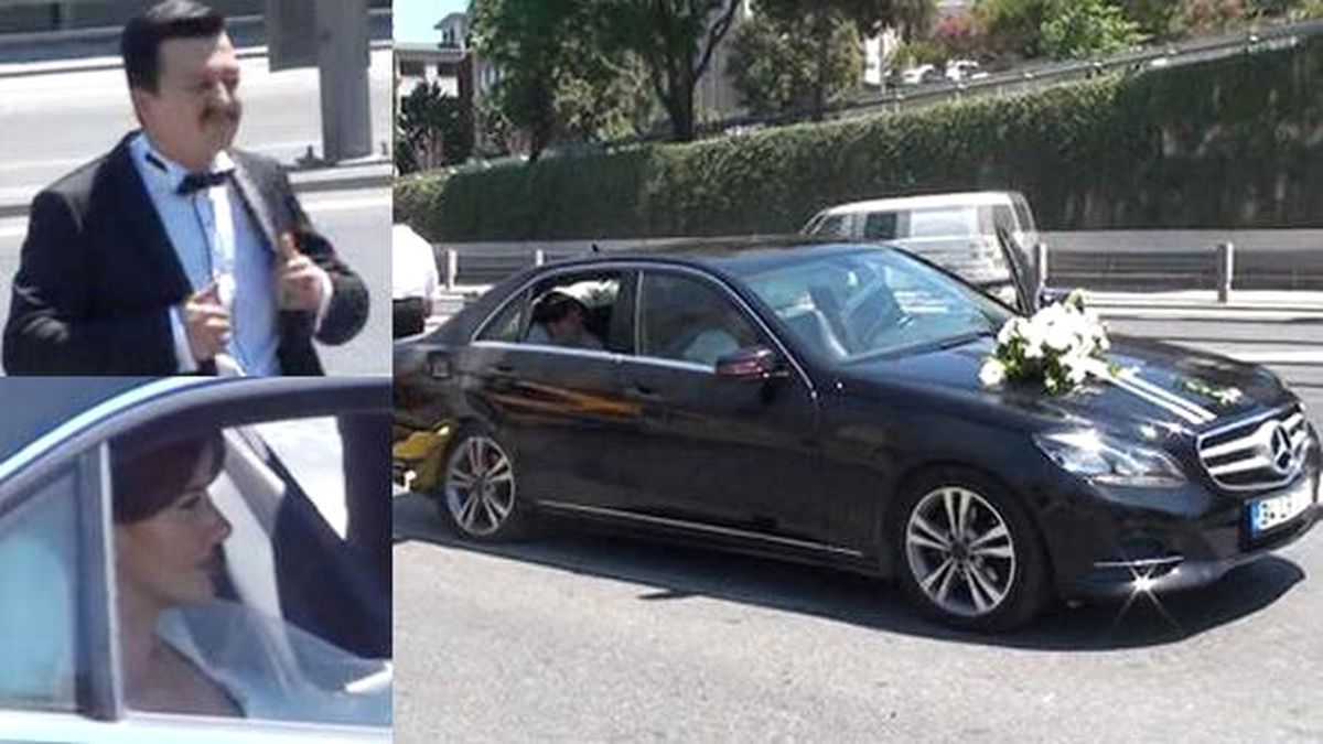 Düğüne Giden Gelin ve Damat Trafik Kazası Yapınca Karakolluk Oldu