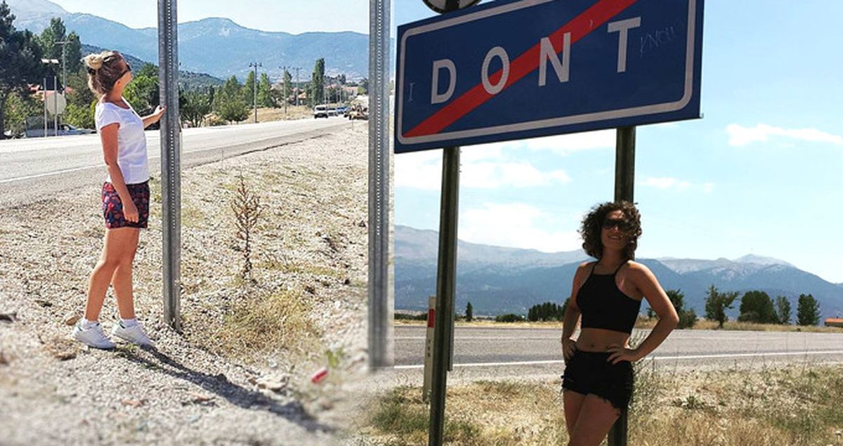 Dont Mahallesi Tabelasıyla Fenomen Oldu! Gören Durup Fotoğraf Çekiniyor
