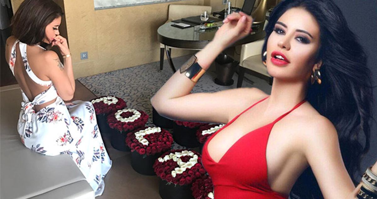 Sevgilisi Ebru Polat'a, Adının Yazılı Olduğu 9 Kutu Dolusu Gül Gönderdi