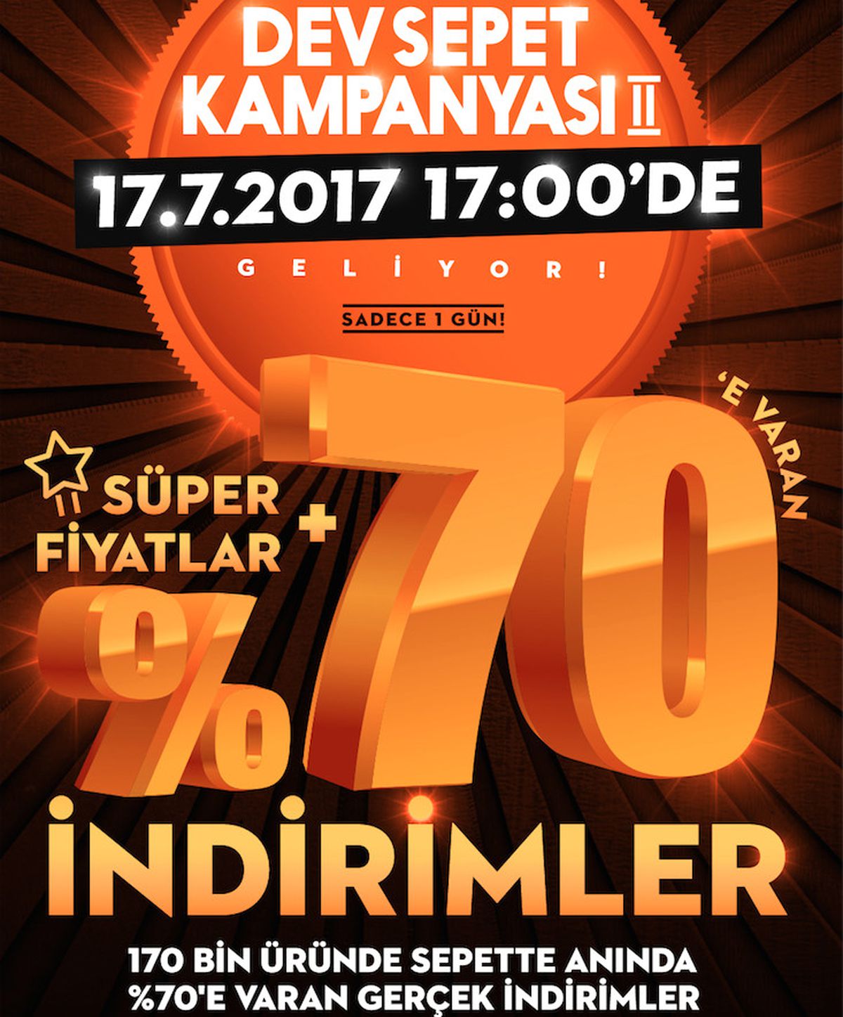 Evidea Dev Sepet Kampanyası 2 Geliyor, 17.07.2017 Saat 17: 00'de