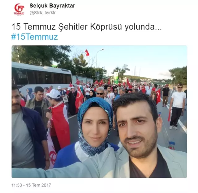 Sümeyye Bayraktar'dan 15 Temmuz Paylaşımı Sümeyye Bayraktar'dan 15 Temmuz Paylaşımı