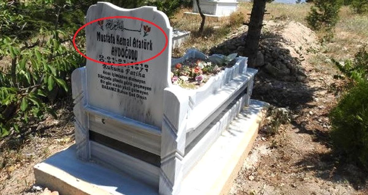 Çorumlu Mustafa Kemal'in Mezar Taşına 'Atatürk' Yazdılar Jandarma Harekete Geçti