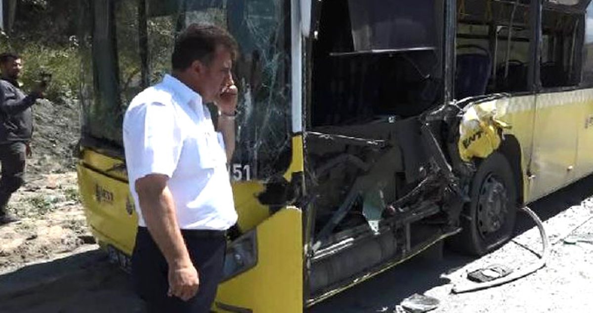 Eyüp'te Hafriyat Kamyonu ile İETT Otobüsü Çarpıştı: 2'si Ağır 12 Yaralı