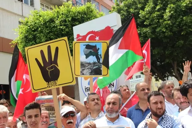 İskenderun'da Mescid-i Aksa Protestosu