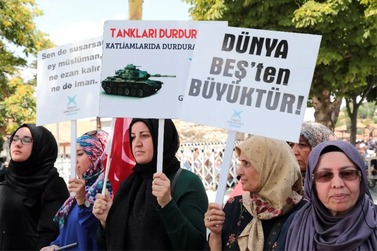 İsrail'in Mescid-i Aksa Kararı Başkent'te Protesto Edildi